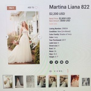Martina liana wedding dress